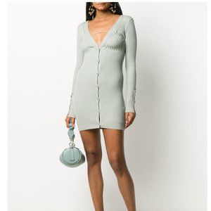 Jacquemus Lauris Long Sleeve Short Sweater Dress, Worn Once, Size 34